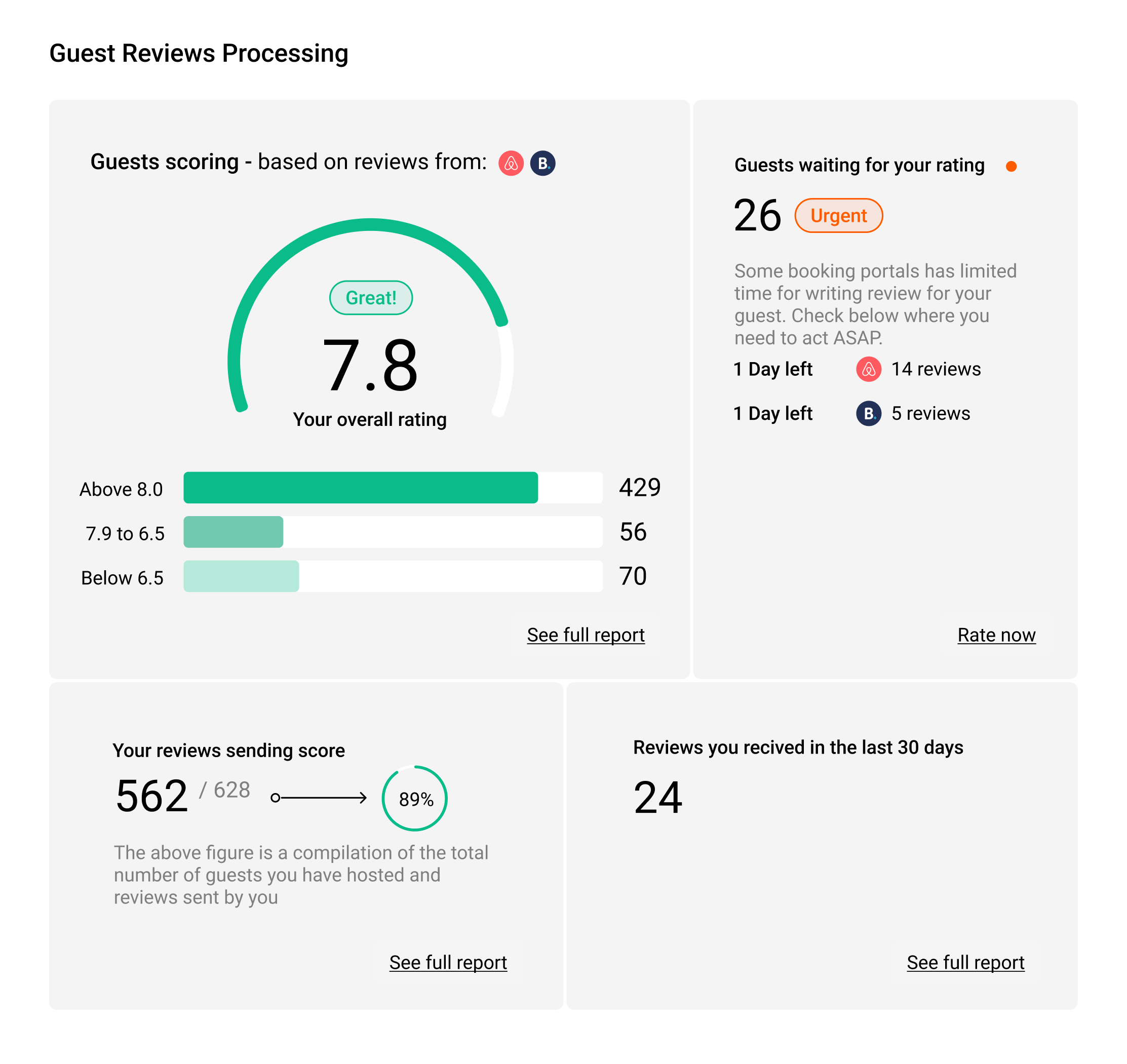 screenshot of Rentals United